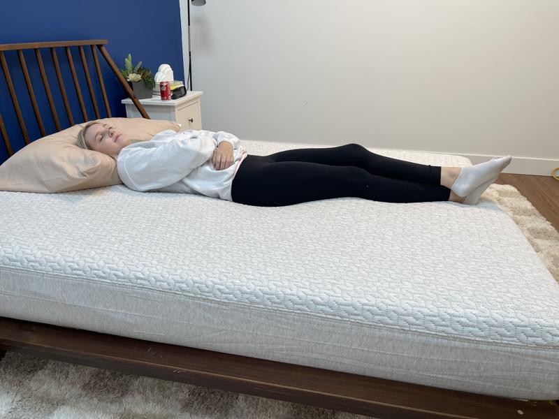Back-sleeping on the Tuft & Needle Mattress