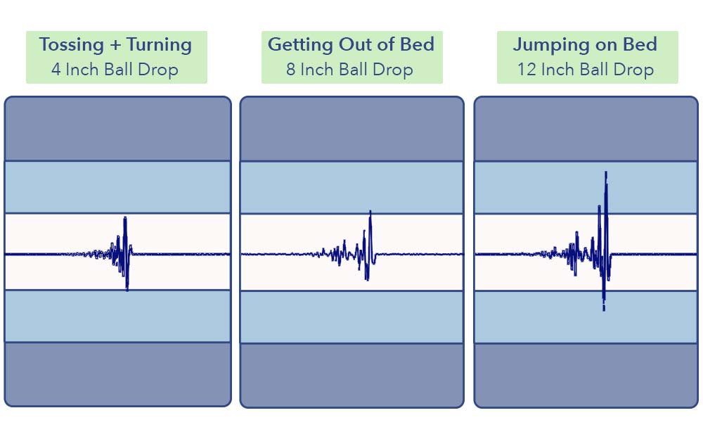 Motion transfer results for the Purple Restore Plus.