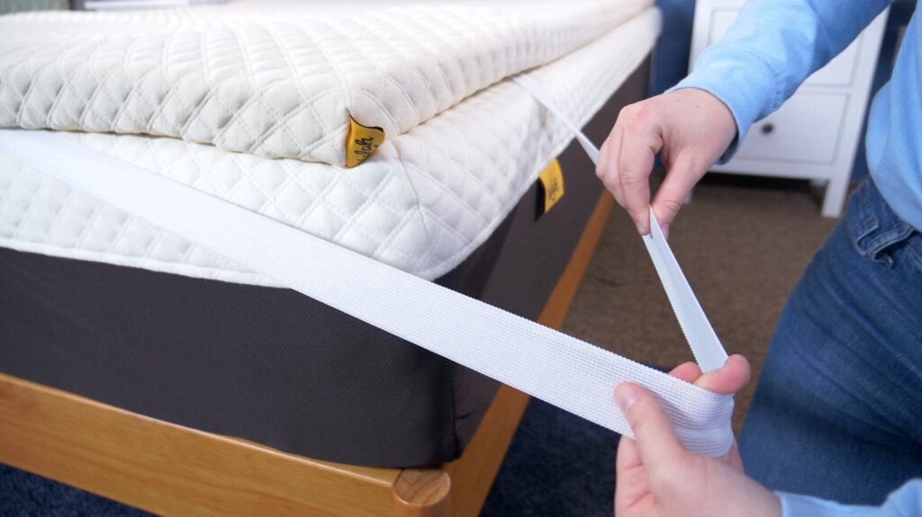 Mattress topper in the studio