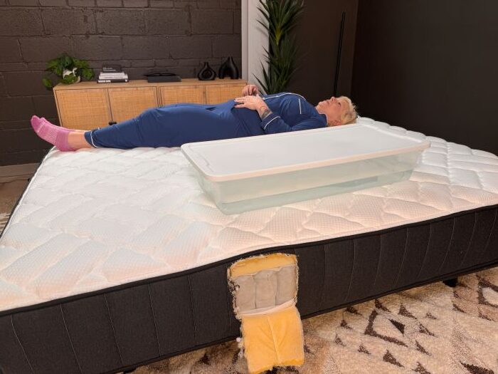 Motion isolation testing on the Titan Plus mattress