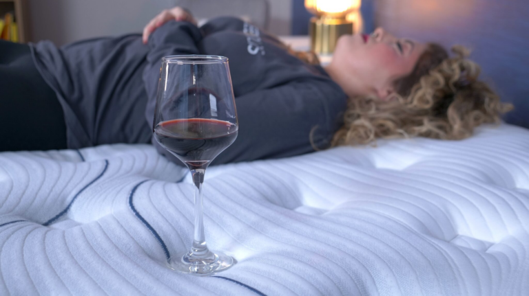 An example of the Sleepopolis Red Wine Test